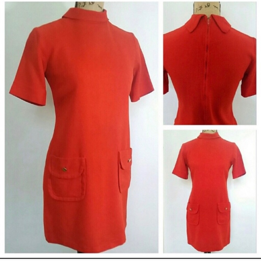 True vintage size 4 mod retro dress